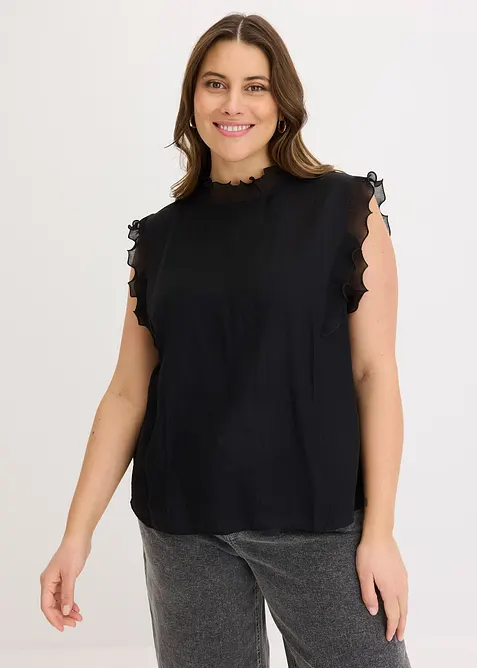 Blouse à volants, bonprix