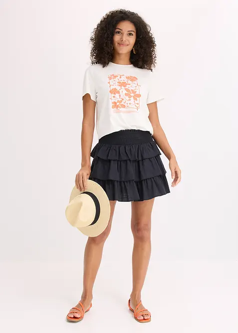 Minirock aus reiner Baumwolle, bonprix