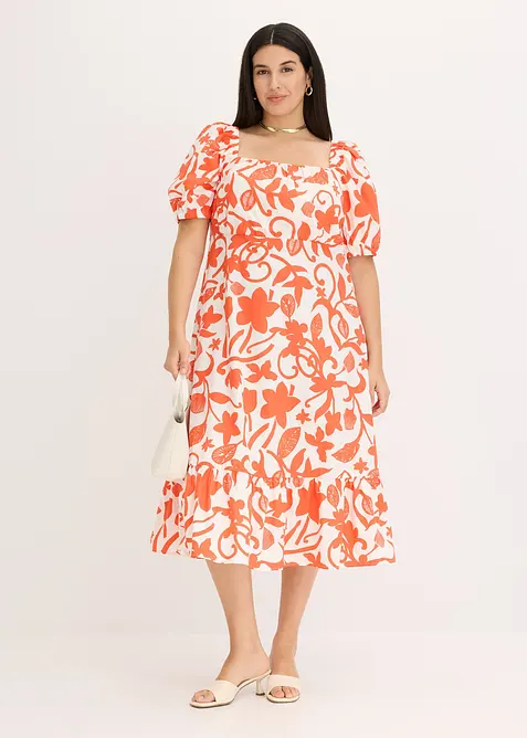 Robe midi 100% coton, bonprix