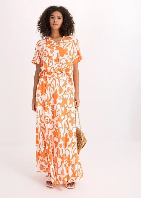 Jupe longue et fluide en viscose, bonprix