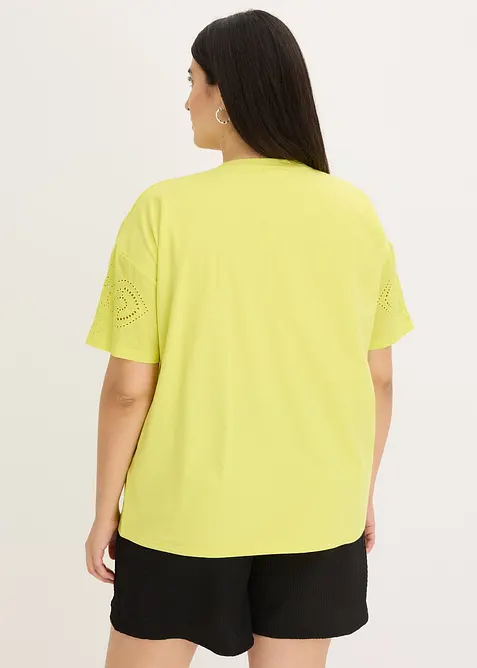 T-shirt avec broderies anglaises, bonprix