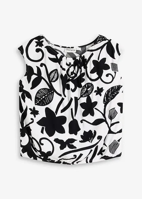 verk&uuml;rztes Blusentop aus flie&szlig;ender Viskose, bonprix