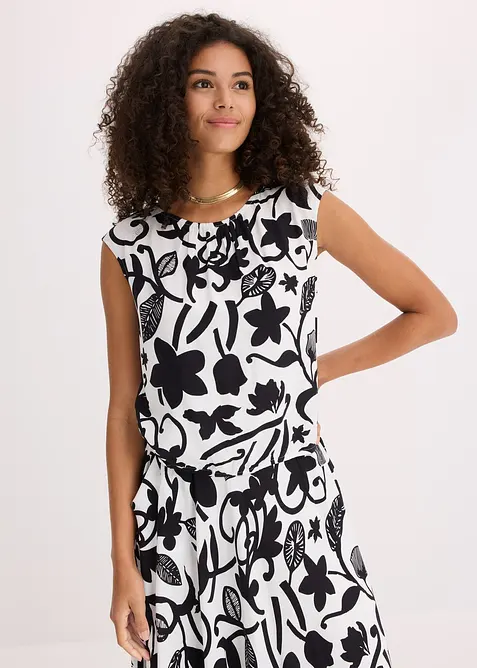 verk&uuml;rztes Blusentop aus flie&szlig;ender Viskose, bonprix