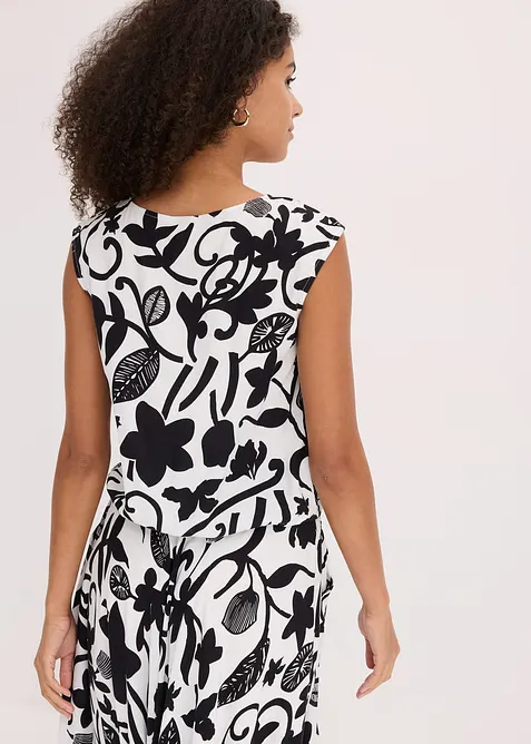 verk&uuml;rztes Blusentop aus flie&szlig;ender Viskose, bonprix