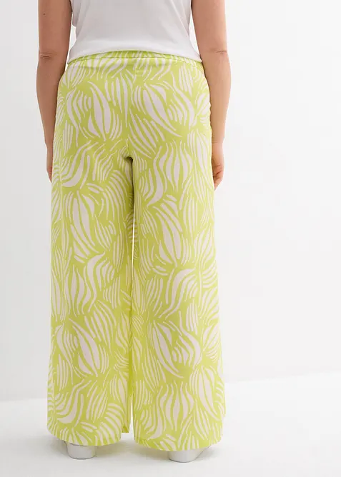 Pantalon palazzo à taille élastiquée, bonprix