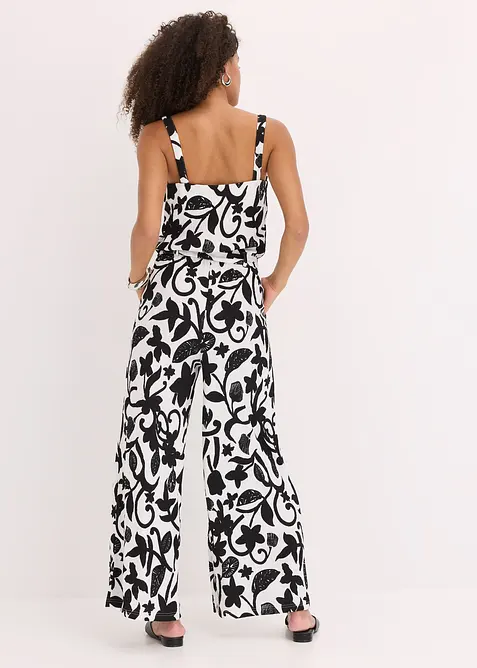 Combinaison imprim&eacute;e en jersey textur&eacute;, bonprix