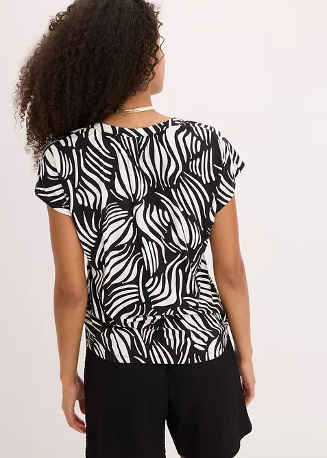 Henleyshirt aus softem Viskose-Mix, bonprix