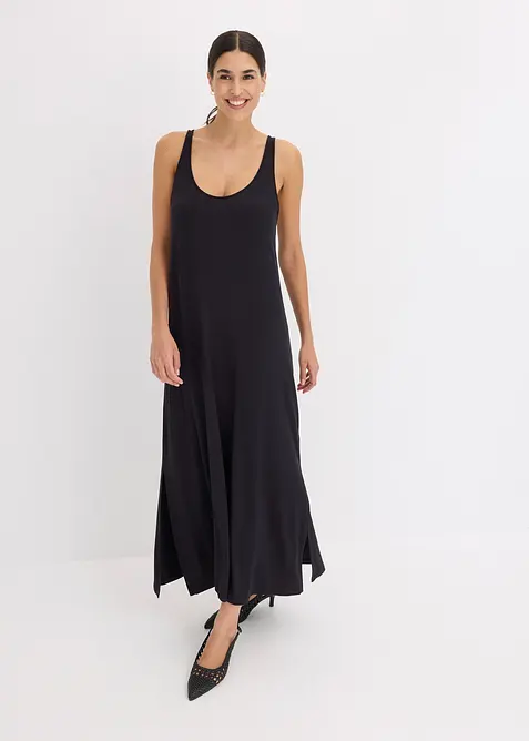 Jerseykleid aus flie&szlig;ender Viskose, bonprix
