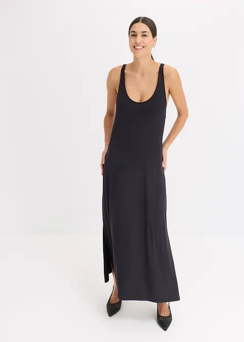 Jerseykleid aus flie&szlig;ender Viskose, bonprix