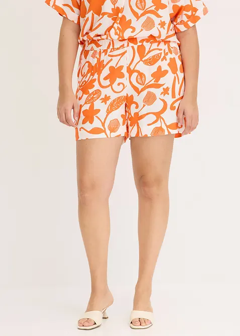 Short imprimé en viscose fluide, bonprix