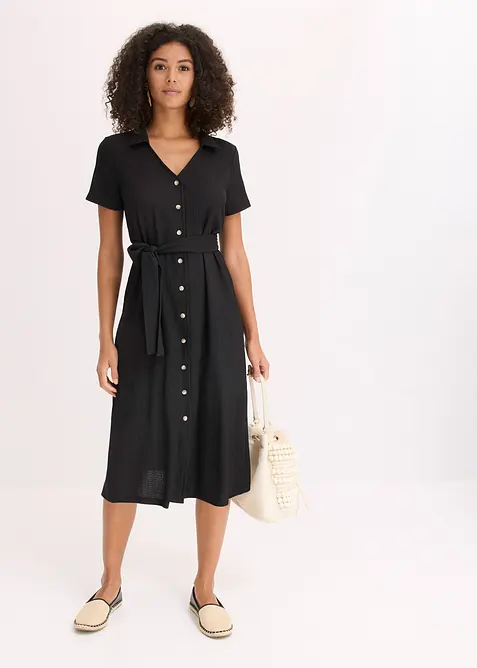 Robe légère en jersey crêpe, bonprix