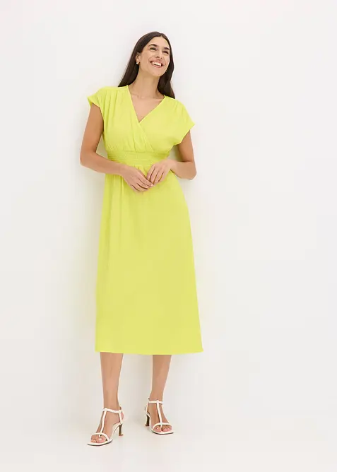 Jerseykleid aus luftigem Crêpe, bonprix
