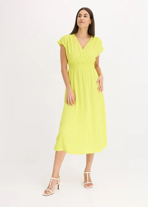 Jerseykleid aus luftigem Crêpe, bonprix