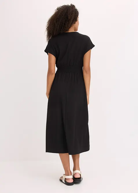 Jerseykleid aus luftigem Cr&ecirc;pe, bonprix