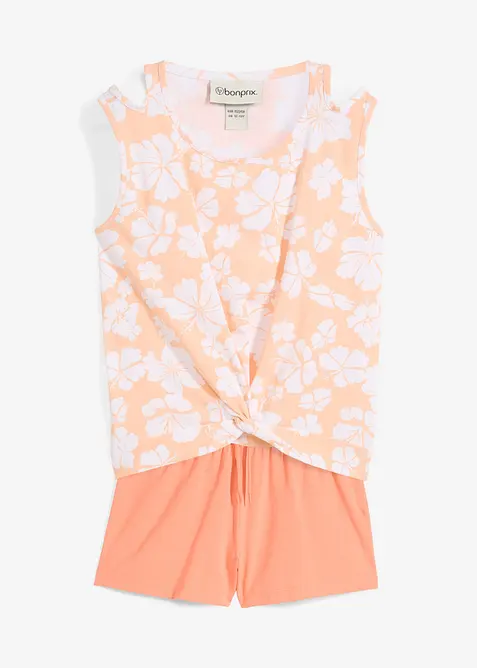 Top et short en coton extensible (ens. 2 pces), bonprix