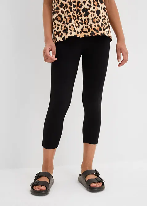 Capri-Leggings aus Bio-Baumwoll-Mix (2er Pack), bonprix