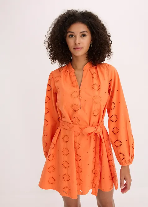 Robe à col tunisien 100% coton, bonprix