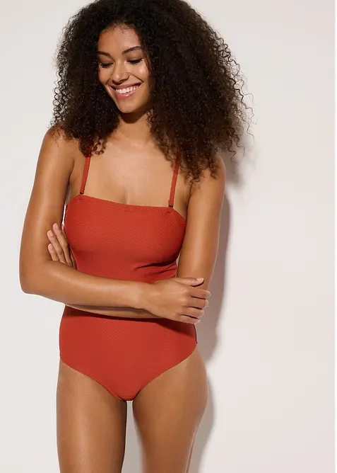 Maillot 1 pièce sculptant en matière texturée, maintien modéré, bonprix