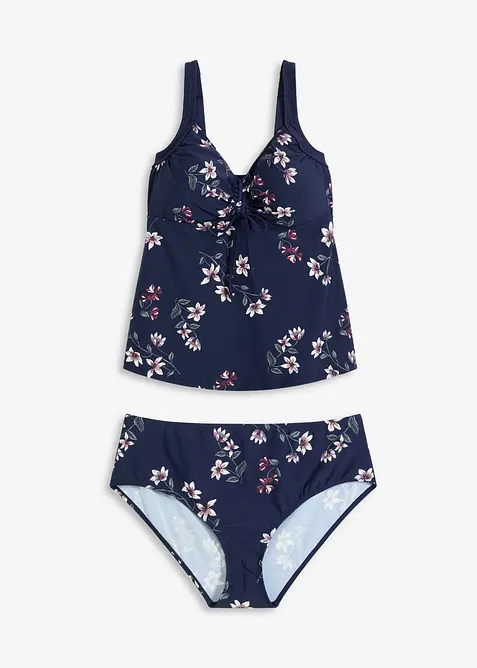 Tankini à fronces (ens. 2 pces), bonprix
