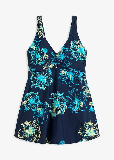 Robe de bain sculptante, maintien modéré, col V, bonprix