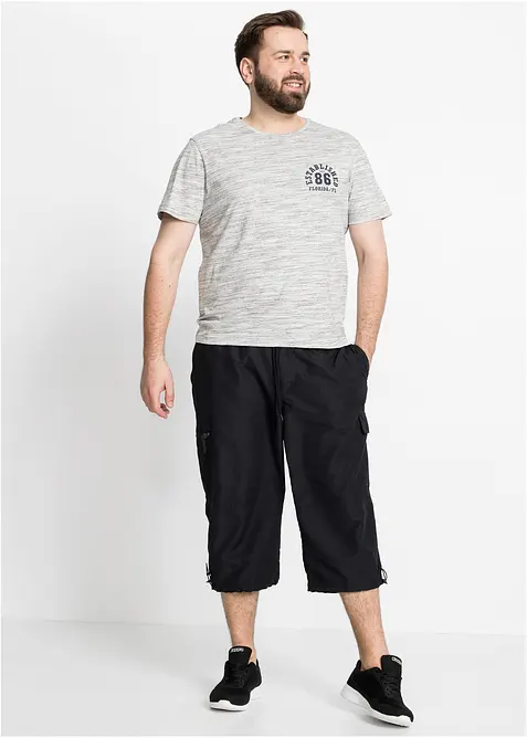 Pantalon 3/4 en microfibre confortable, Regular, bonprix