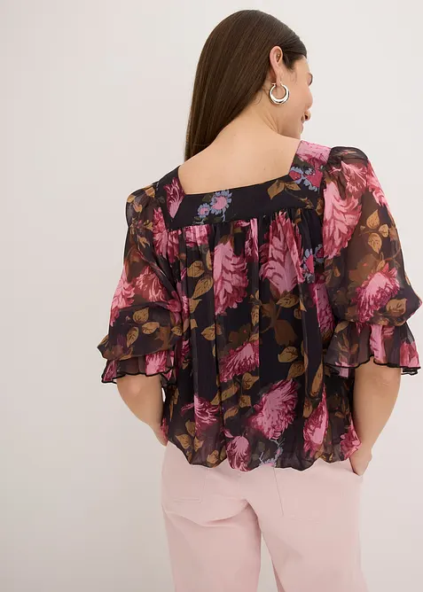 Bluse mit Ballonsaum, bonprix