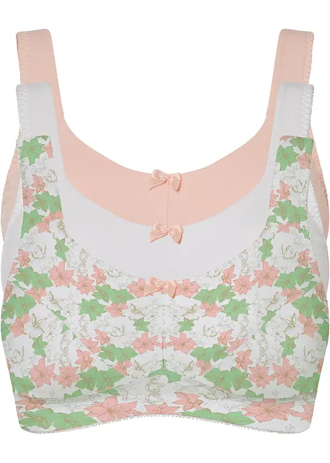 BH ohne Bügel mit Baumwolle (3er Pack), bonprix