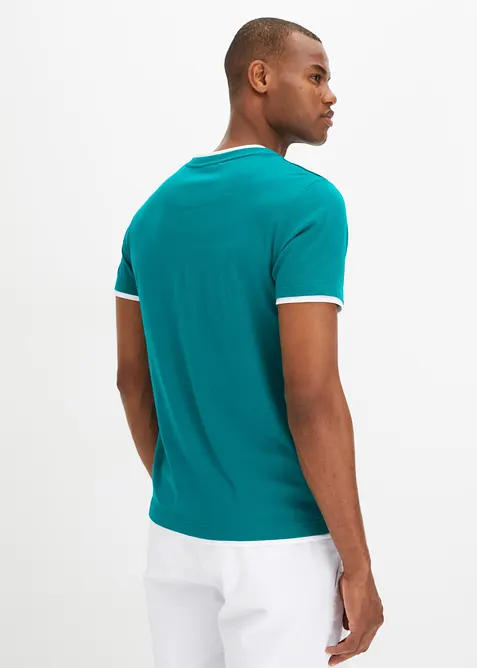 2 in 1 Shirt, Kurzarm (2er Pack), bonprix