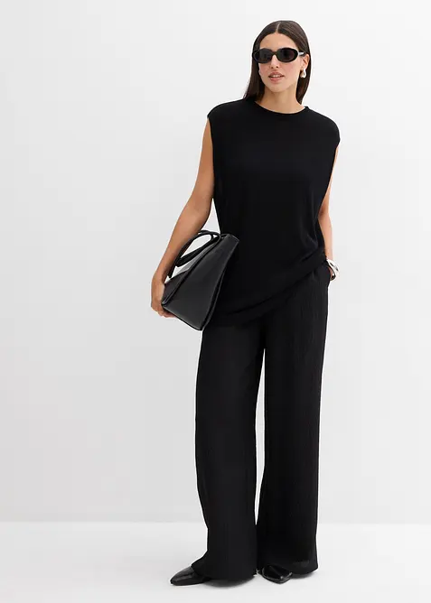 Ballonförmiges Stricktop aus feiner Viskose, bonprix