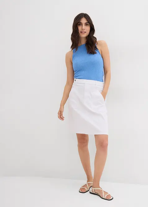 Jeansrock, High Waist, Stretch, bonprix