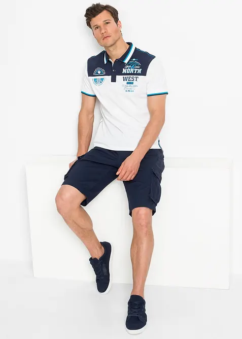 Bermuda cargo 100% coton, Loose Fit, bonprix