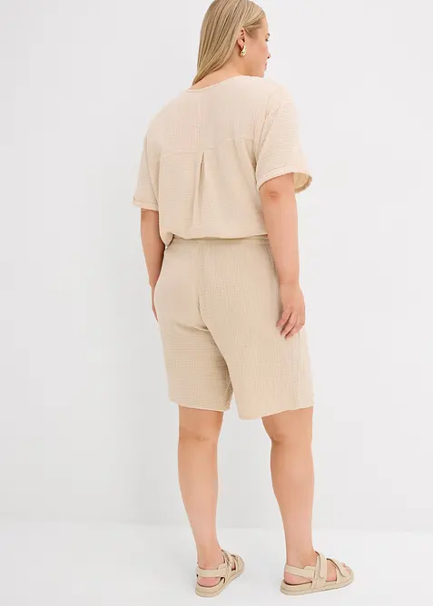 Schlupf-Bermuda aus Musselin, bonprix