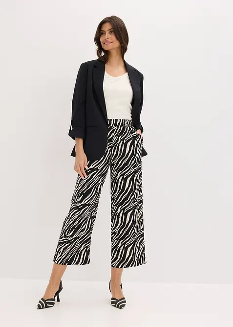 Pantalon &agrave; taille &eacute;lastiqu&eacute;e, bonprix