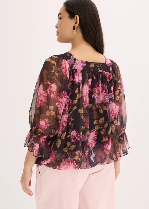 Blouse à base effet boule, bonprix