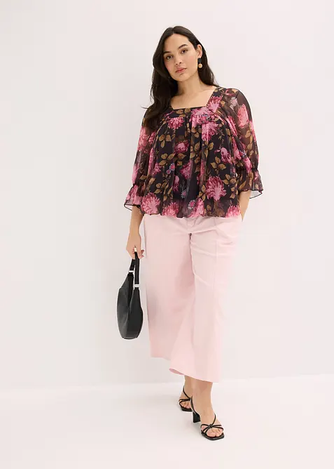 Blouse à base effet boule, bonprix