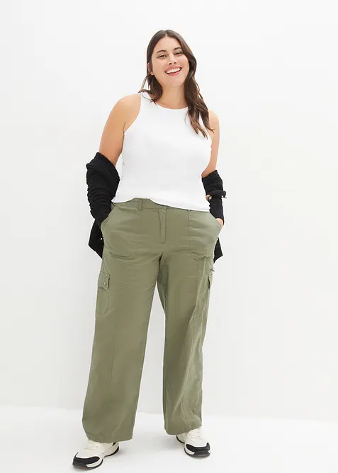Geripptes Tanktop, bonprix