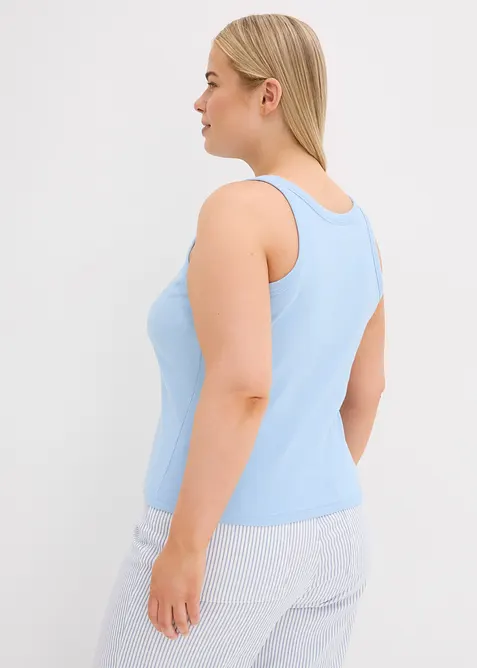 Geripptes Tanktop, bonprix