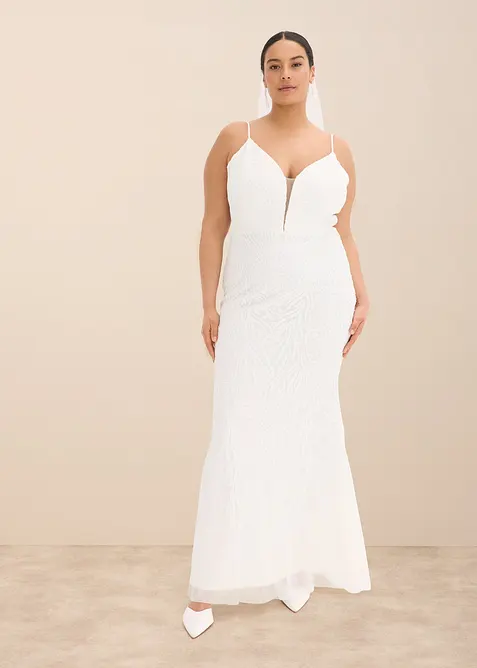 Robe de mariée brodée de sequins, bonprix