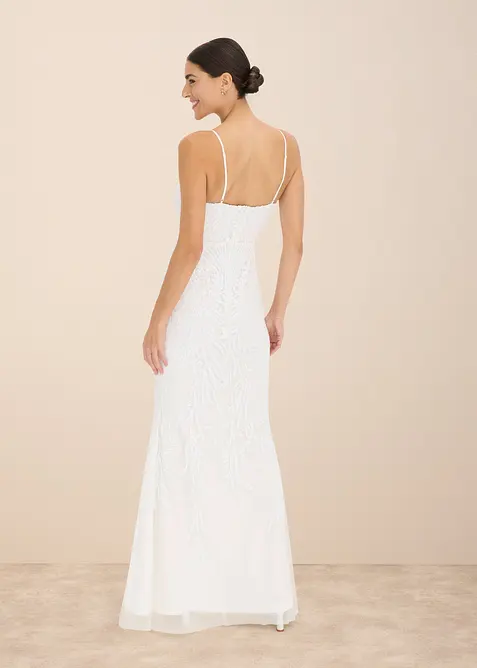 Robe de mariée brodée de sequins, bonprix