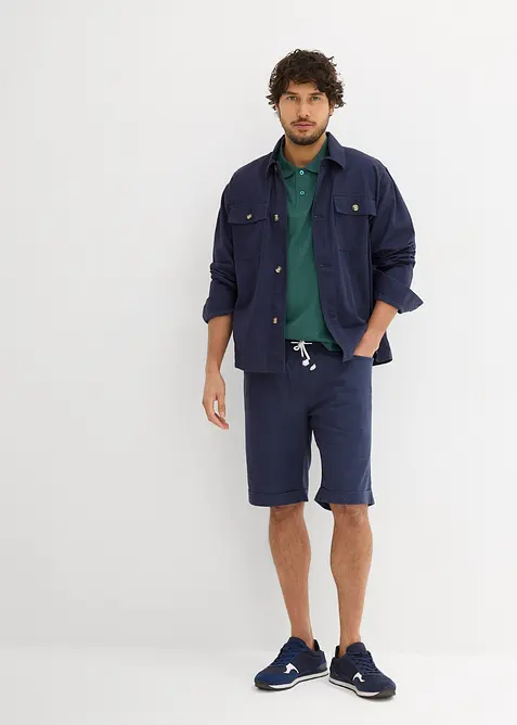 Regular Fit Schlupf-Bermuda aus luftigem Leinen-Mix, bonprix