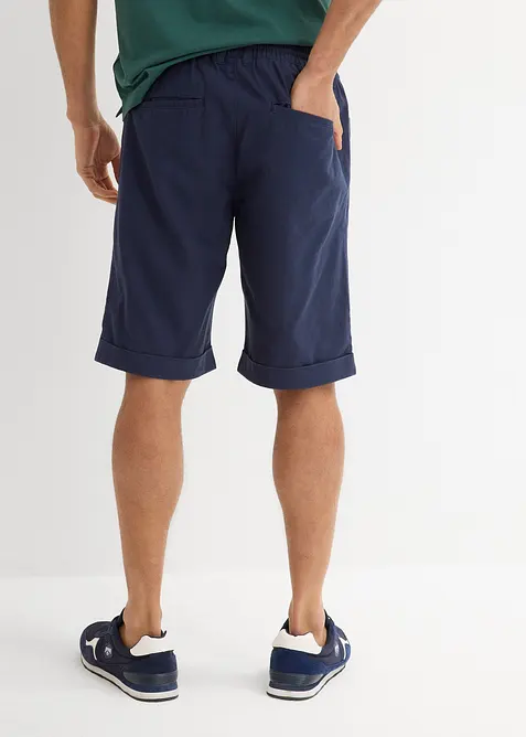 Regular Fit Schlupf-Bermuda aus luftigem Leinen-Mix, bonprix