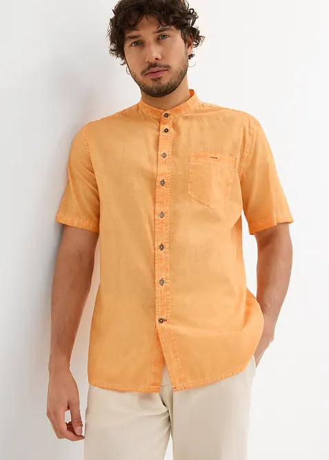 Chemise manches courtes aspect délavé, bonprix