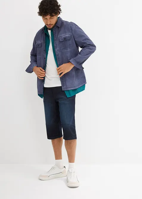 Long-Stretch-Jeans-Bermuda, Regular Fit, bonprix