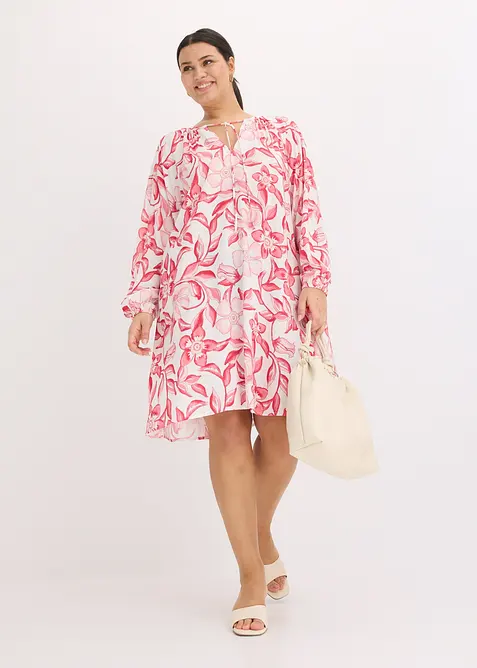 bedrucktes Tunika-Kleid aus fließender Viskose, bonprix