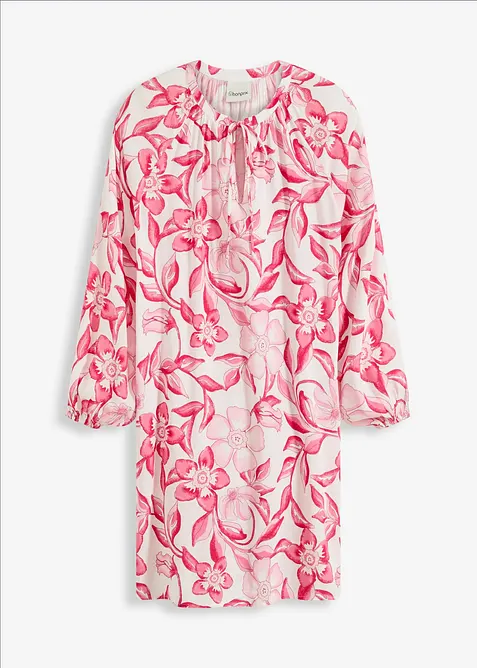 bedrucktes Tunika-Kleid aus fließender Viskose, bonprix