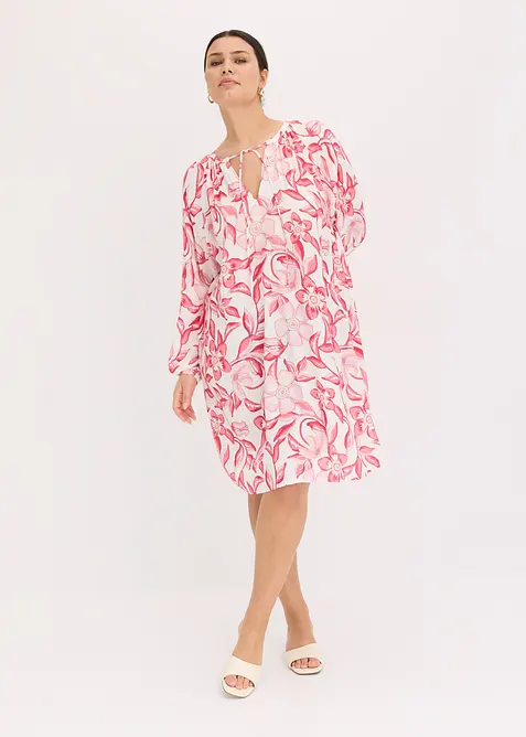 bedrucktes Tunika-Kleid aus fließender Viskose, bonprix