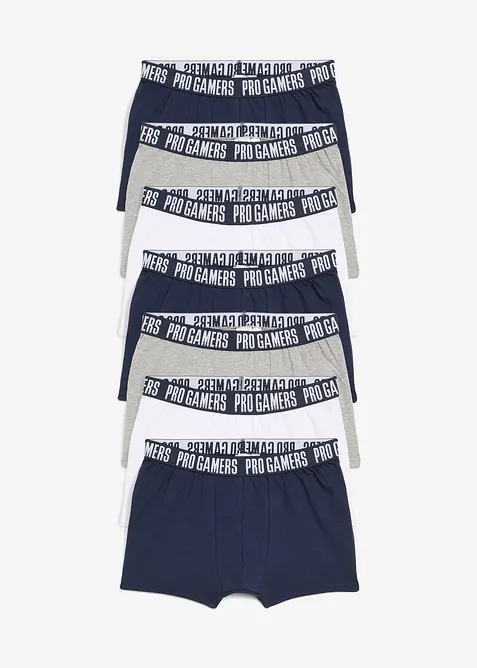 Lot de 7 boxers avec coton doux, bonprix