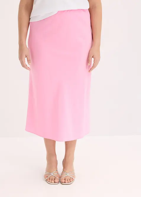 Midirock aus Satin, bonprix