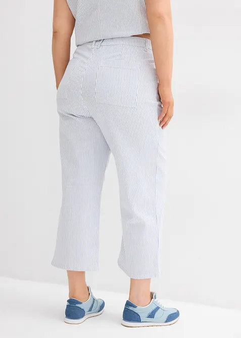 Wide-Leg-Jeans High Waist, cropped, bonprix