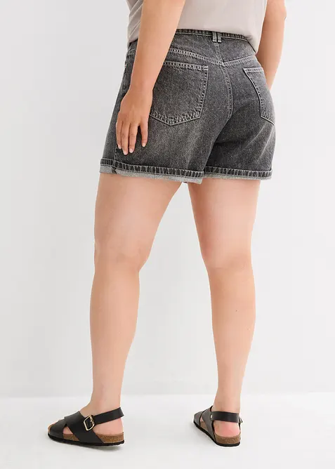 Jeans-Shorts High Waist, Low Stretch, bonprix